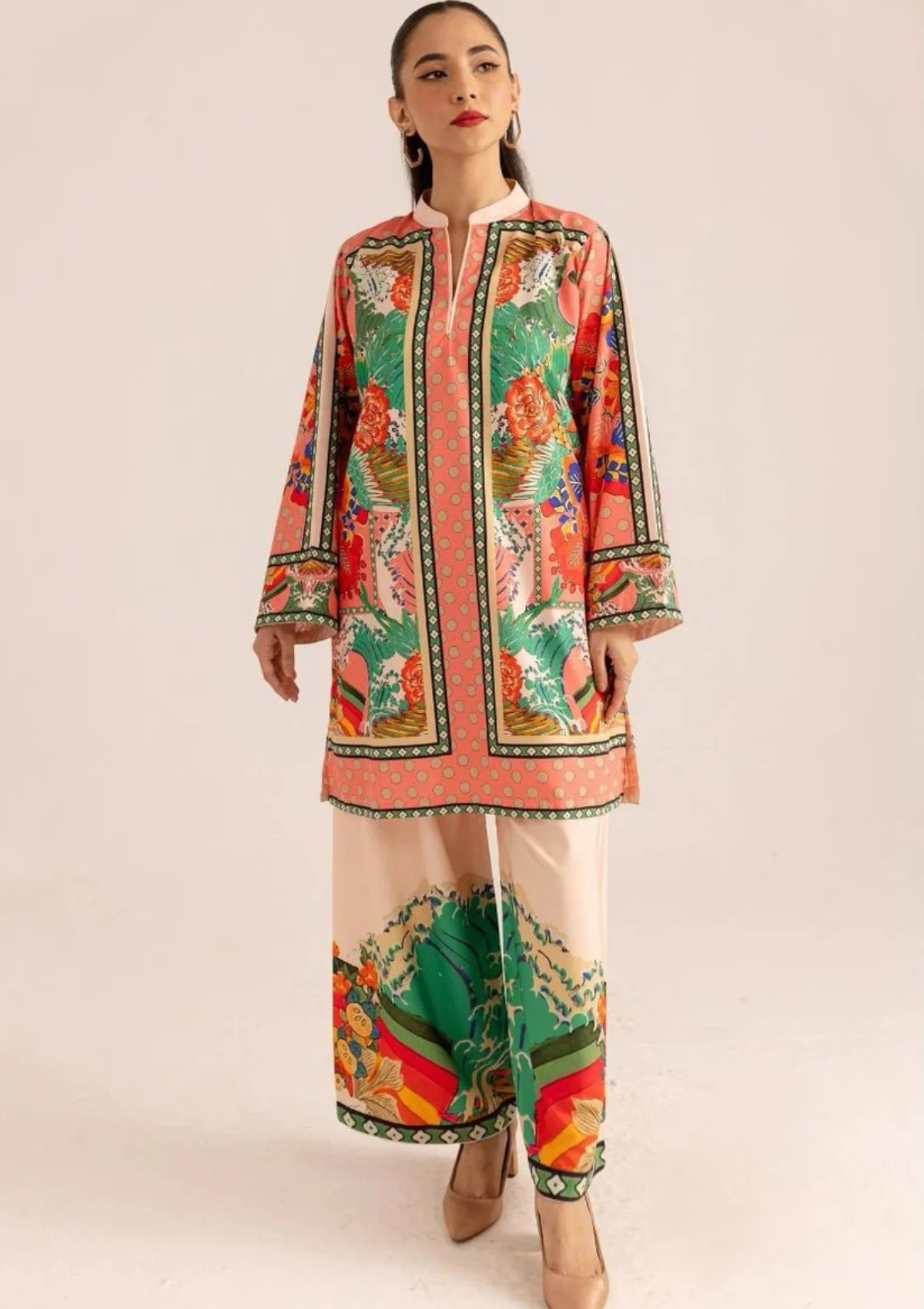 Bint e Naz Unstitched 3pc Digital Printed Lawn-SNW-3113