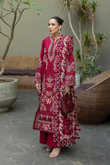 Akbar Aslam - 3PC Luxury Lawn Embroidered Suit - SNW-1166
