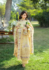 ELAF  - Unstitched 3PC Luxury Viscose Embroidered Suit - SNW-7146