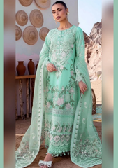 Akbar Aslam - 3PC Luxury Lawn Embroidered Suit - SNW-1112