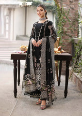 KAHF- Unstitched  3PC Luxury Dhanak Embroidered Suit - SNW-7121