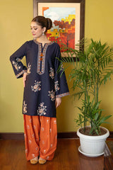 URGE- 2PC Unstitched Embroidered Lawn - SNW-6110