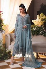 Maria.B - Unstitched 3PC Luxury Viscose Embroidered Suit - SNW-7118