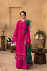 Saira Rizwan- Unstitched  3PC Luxury Lawn Embroidered Suit - SNW - 1140