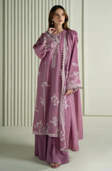 CROSS STITCH - 3PC Luxury Lawn Embroidered Suit - SNW - 5102