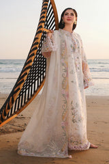 Qalamkar - Unstitched 3PC Luxury Lawn Embroidered Suit - SNW-1129