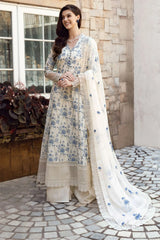 Bareeze- Unstitched 3PC Luxury Lawn Embroidered Suit - SNW-5115