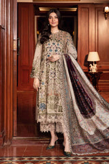 MARIA.B - Unstitched 3PC Luxury Lawn Embroidered Suit - SNW-1130