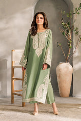 Mirana - Unstitched 3PC Luxury Lawn Embroidered Suit - SNW - 5122