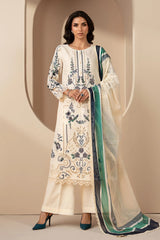 MARIA.B -  Unstitched 3PC Luxury Lawn Embroidered Suit - SNW-