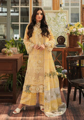 Kahf Embroidered Lawn Suit Unstitched 3 Piece - SNW-1115