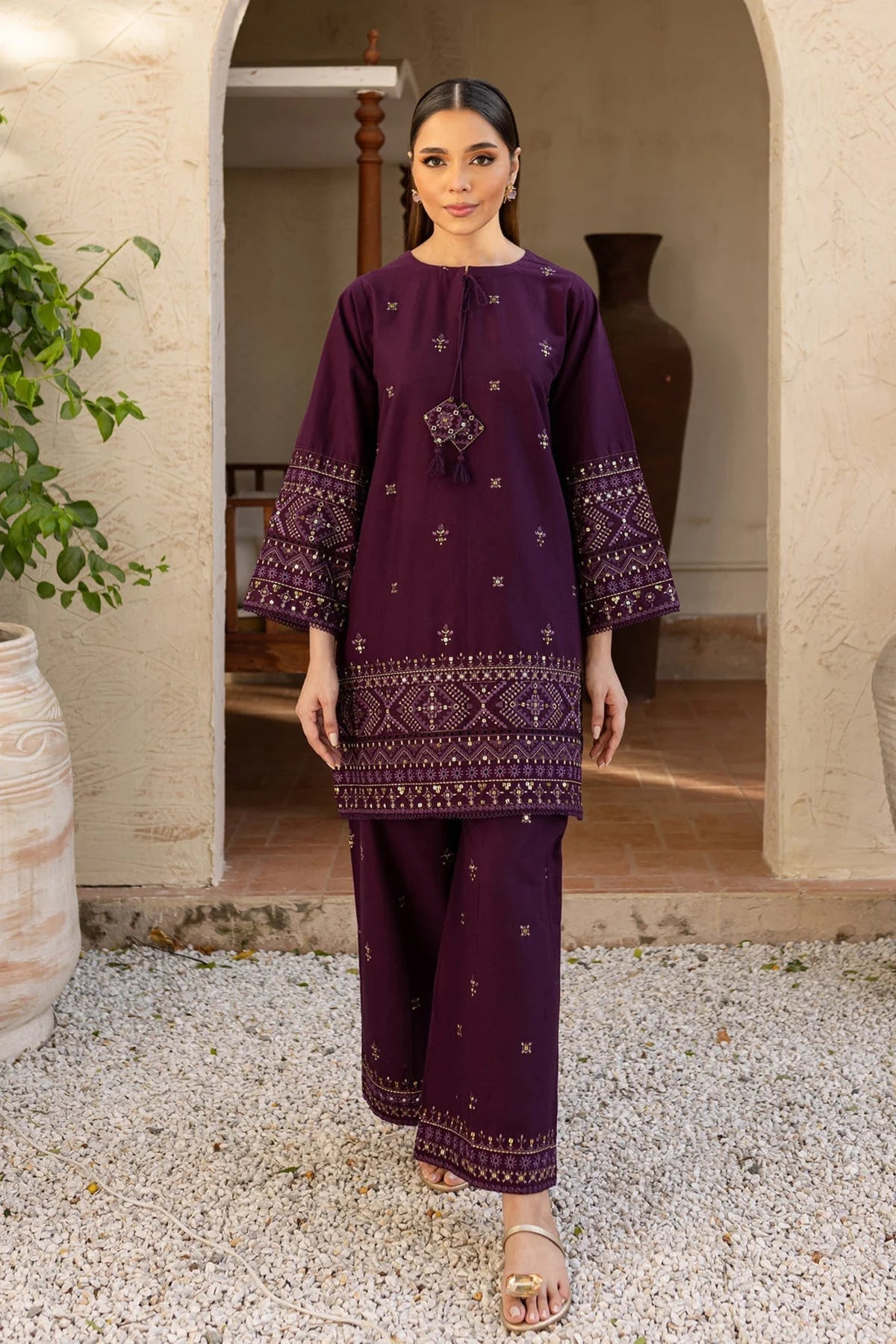 BATIK- Unstitched 2PC Embroidered Lawn - SNW-6102