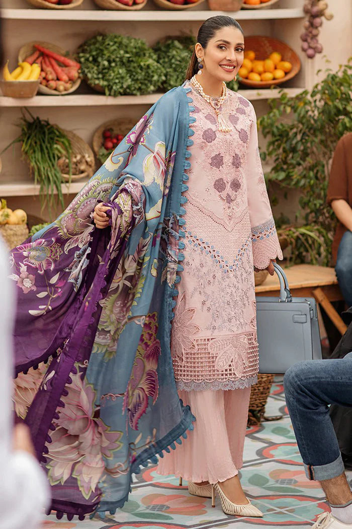 Mushq - 3PC Luxury Lawn Embroidered Suit - SNW-1116