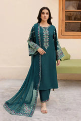 BATIK - Unstitched 3PC Lawn Embroidered Suit - SNW-5103