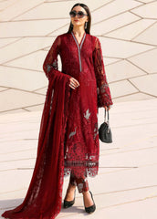 MARIA.B - 3PC Luxury Lawn Embroidered Suit - SNW-1187