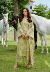 ELAF - Unstitched 3PC Luxury Lawn Embroidered Suit - SNW-1134