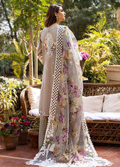 ELAF - Unstitched 3PC Luxury Lawn Embroidered Suit - SNW-1147
