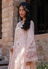 QALAMKAR - Unstitched 3PC Luxury Lawn Embroidered Suit - SNW-1160