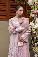 Akbar Aslam - Unstitched  3PC Luxury Lawn Embroidered Suit - SNW-1181