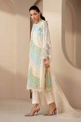 MARIA.B - 3PC Luxury Lawn Embroidered Suit - SNW-1122