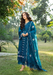 ELAF - Unstitched 3PC Luxury Lawn Embroidered Suit - SNW-1192