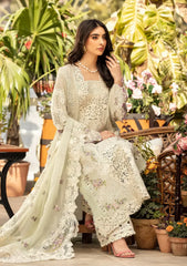 ELAF - Unstitched 3PC Luxury Lawn Embroidered Suit - SNW-1133