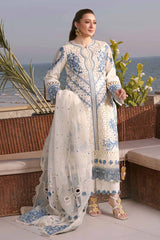 Aneelas - Unstitched 3PC Luxury Dhanak Embroidered Suit - SNW-7150
