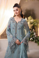 Maria.B - Unstitched 3PC Luxury Viscose Embroidered Suit - SNW-7118