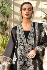 CRIMSON - 3PC Lawn Embroidered Suit - SNW-1114