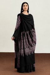ZARA SHAHJAHAN - Unstitched 3PC Luxury Dhanak Embroidered Suit - SNW-7139