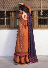 Hussain Rehar - Unstitched  3PC Lawn Embroidered Suit - SNW-1145