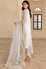 Emaan Adeel - 2PC Unstitched Luxury Bareeza Net Suit - SNW-937