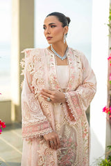 Akbar Aslam - Unstitched 3PC Luxury Lawn Embroidered Suit - SNW-1198