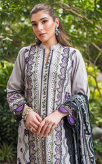 Asifa and Nabeel - Unstitched 3PC Luxury Lawn Embroidered Suit - SNW-5117