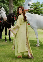 ELAF - Unstitched 3PC Luxury Lawn Embroidered Suit - SNW-1134