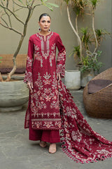 Akbar Aslam - 3PC Luxury Lawn Embroidered Suit - SNW-1166
