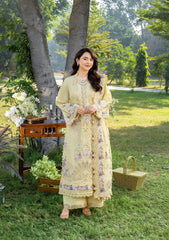 ELAF - Unstitched  3PC Luxury Viscose Embroidered Suit - USME-019010