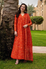 Faiza Saqlain - 3PC Luxury Lawn Embroidered Suit - SNW-1194