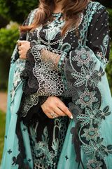 Aneelas -  Unstitched 3PC Luxury Lawn Embroidered Suit - SNW-1199