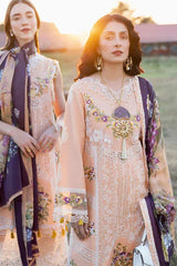 MUSHQ - Unstitched 3PC Lawn Embroidered Suit - SNW-5112