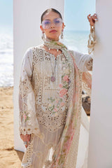 Maria.B- Unstitched 3PC Lawn Embroidered Suit - SNW-1135