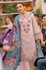 Mushq - 3PC Luxury Lawn Embroidered Suit - SNW-1116