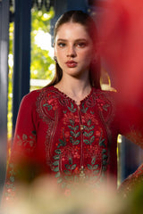 MARIA.B - 3PC Unstitched Luxury Dhanak Embroidered Suit - SNW-7101