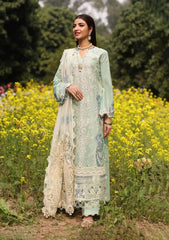 KAHF - 3PC Luxury Lawn Embroidered Suit - SNW-1174