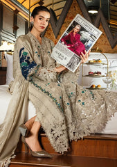 MARIA.B - 3PC Luxury Lawn Embroidered Suit - SNW-1191