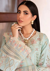 Akbar Aslam -Unstitched  3PC Luxury Lawn Embroidered Suit - SNW-1149