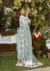 ELAF - Unstitched  3PC Luxury Dhanak Embroidered Suit - USME-018099