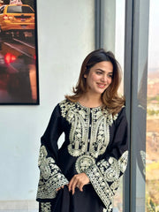 Mirana - Unstitched 3PC Luxury Lawn Embroidered Suit - SNW - 5121