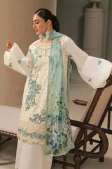 ELAF - 3PC Unstitched Luxury Karandi Embroidered Suit - SNW-7157