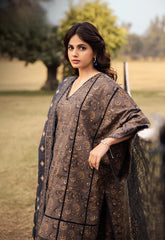 Beechtree Unstitched 3pc Digital Printed Bana Dora Lawn-SNW-3142